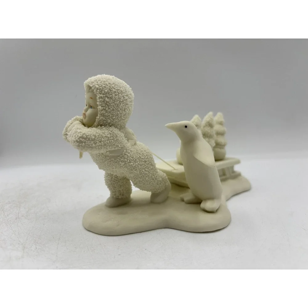 Department 56 1994 Vintage Snowbabies Bringing Starry Pines 68624 Retired EUC